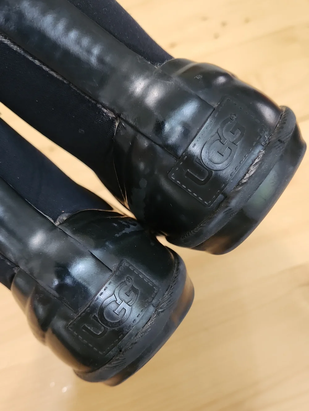 UGG Kids Kex Waterproof Rain & Snow Boots Black Size 12